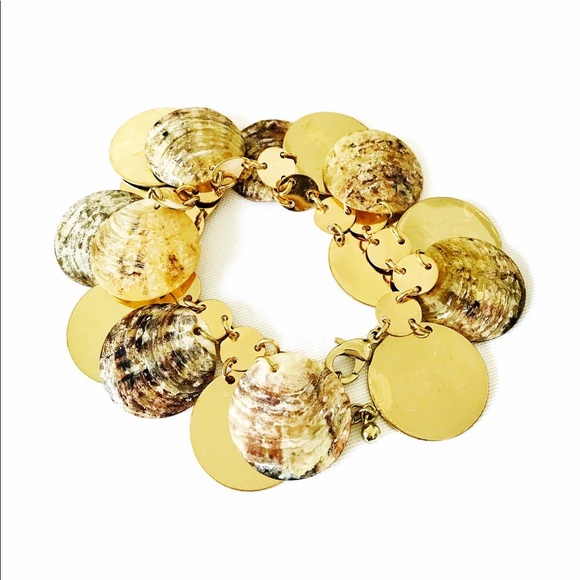 Shell and medallion bracelet - Picture 2 of 6